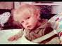 Peter in his high chair